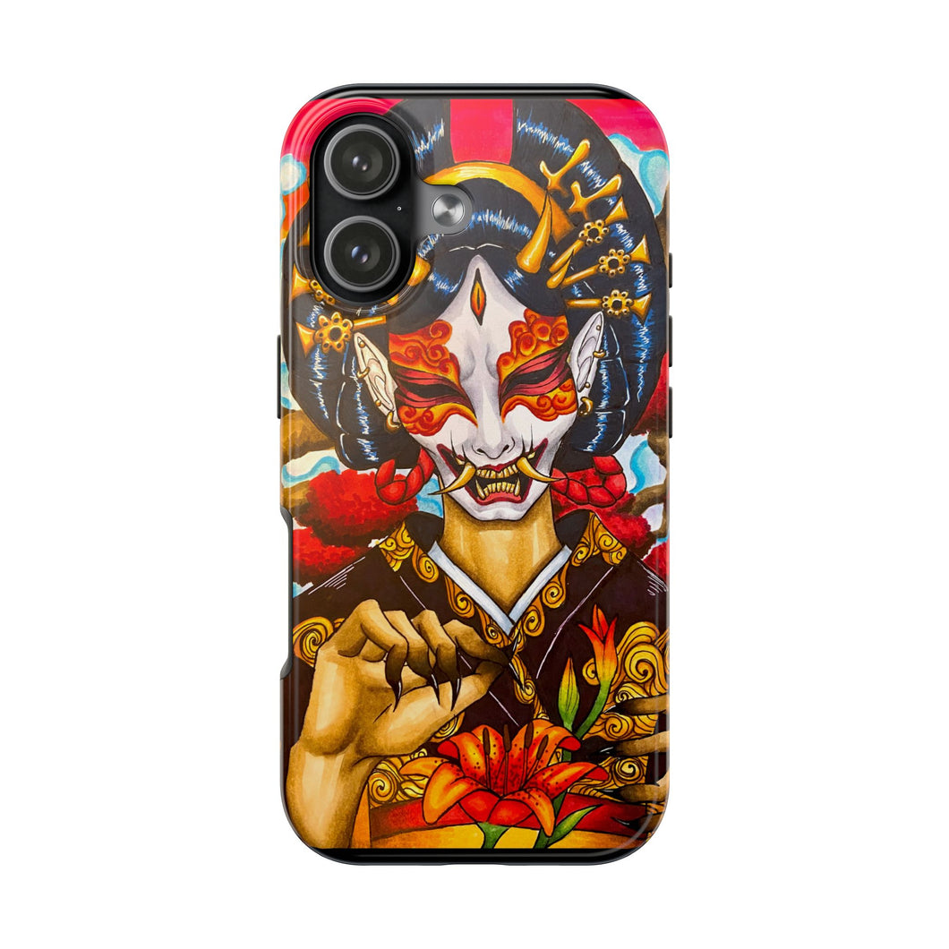 Oni Mask Tough Phone Cases