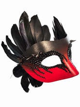 Load image into Gallery viewer, Handmade Mask: The Obsidian Executioner