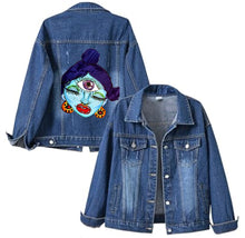 Load image into Gallery viewer, (Seattle Same Day Delivery) Third Eye Unisex Denim Jacket