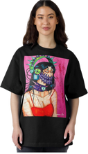 Load image into Gallery viewer, Saw - Oversized Heavyweight Unisex T-shirt (Full-color)