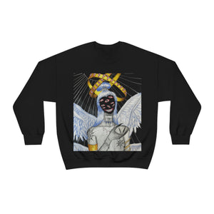 black sweatshirt biblically accurate angel