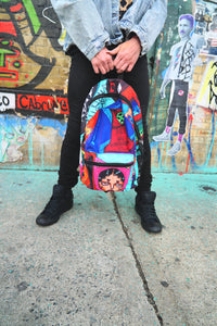 Edgy All-Over-Print Graphic Backpack