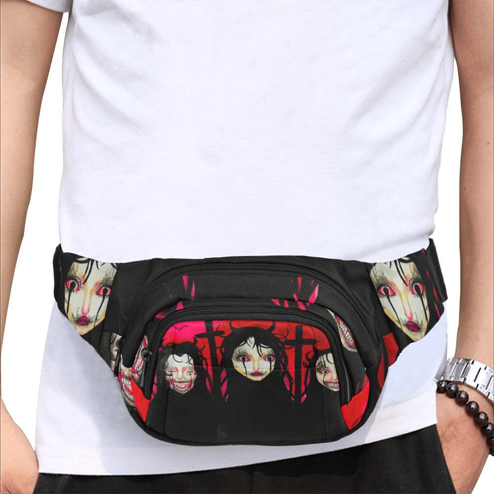 Witches Unisex Waist Bag With Front Pocket